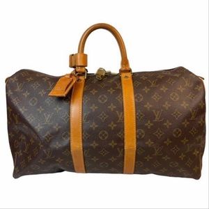 Louis Vuitton Brown Monogram Travel Bag